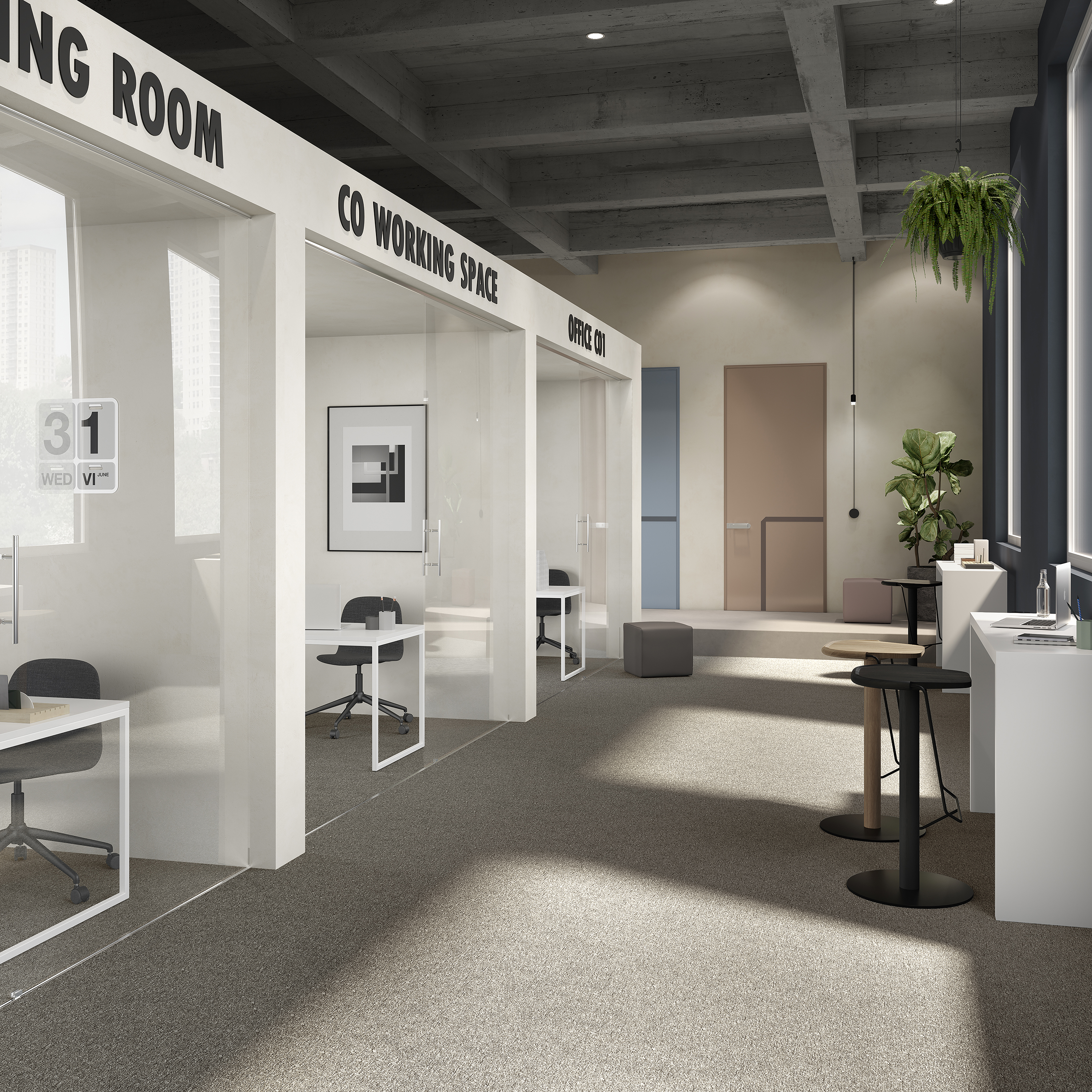 Ковровая плитка Medusa Tile 40 (500*500*5 мм) — купить в Уфе