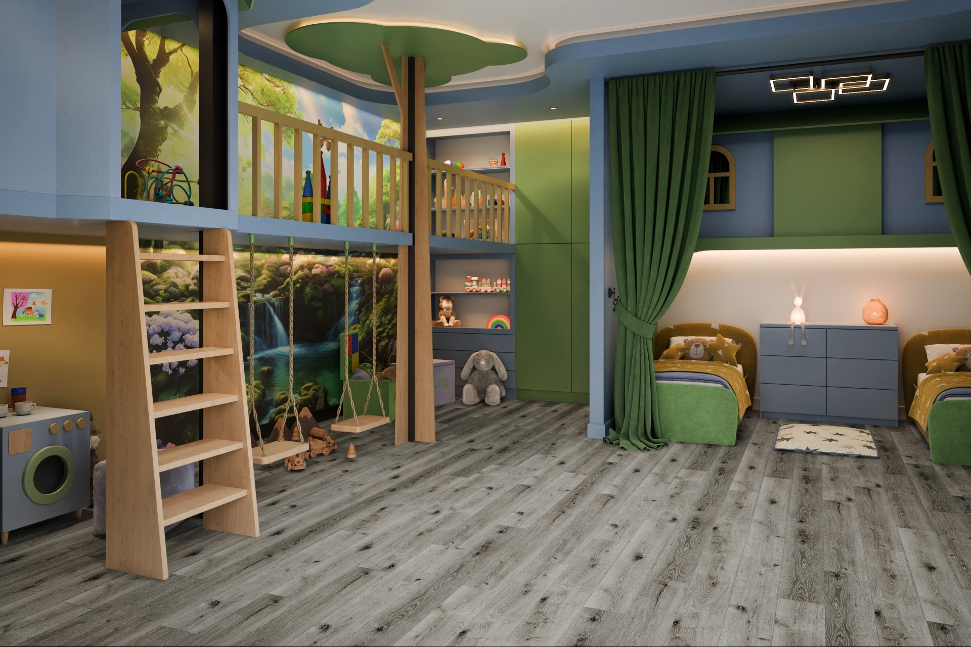 Усовершенствованная кварц-виниловая плитка «Damy Floor» Дуб Состаренный Серый (1227*187*2,5 мм) — купить в Уфе