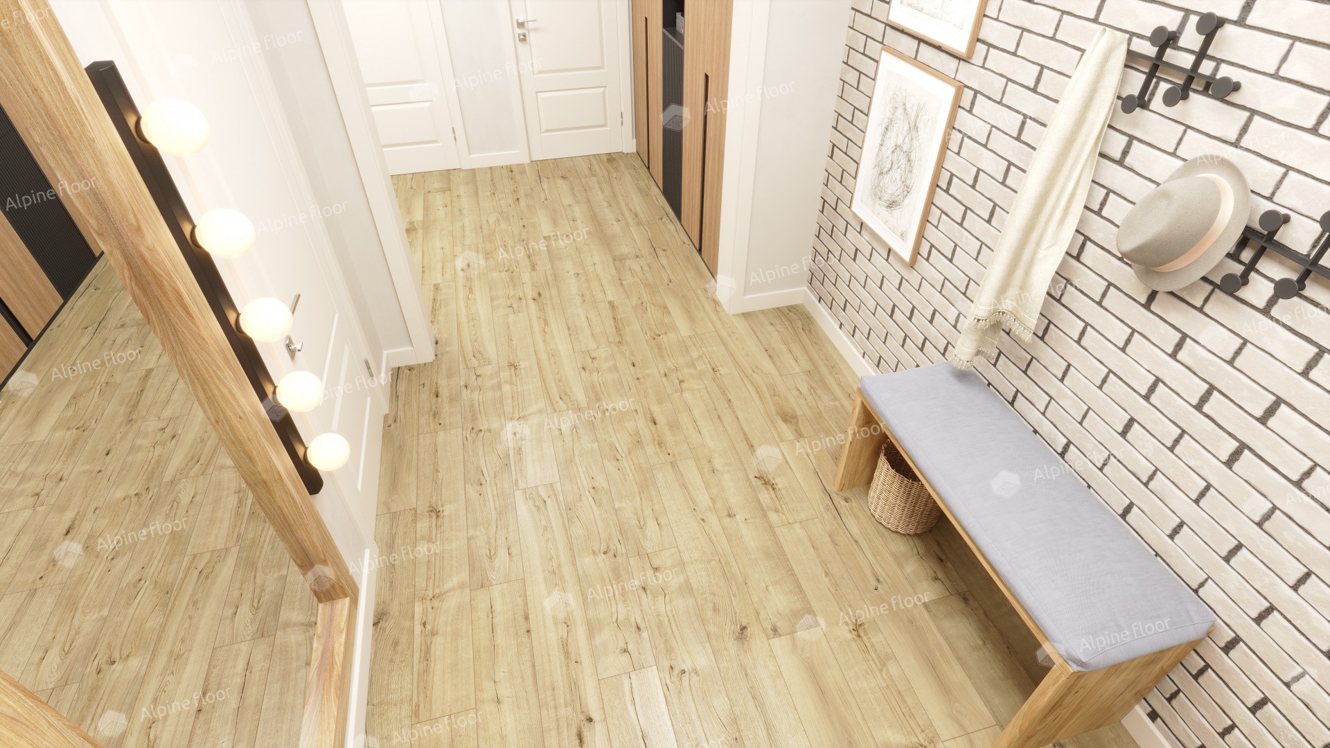 Ламинат "Alpine Floor" Дуб Эмпуриабрава (1285*192*8 мм) — купить в Уфе