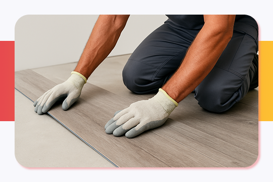 Укладка напольных покрытий
