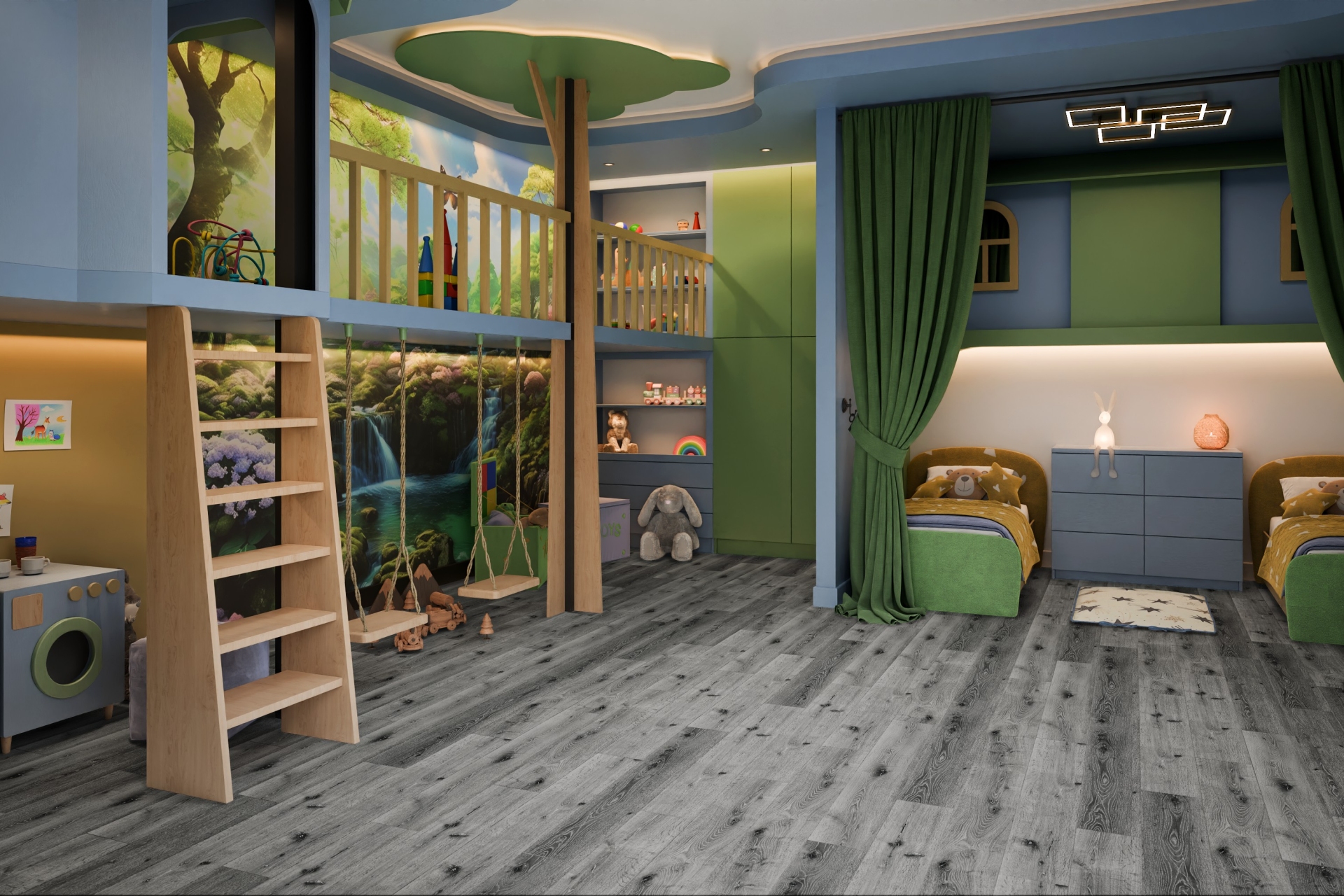 SPC ламинат «Damy Floor» Дуб Сильвер (1220*180*4 мм) — купить в Уфе