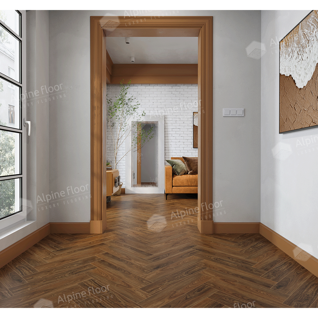 SPC ламинат "Alpine Floor" Орех Кенари (600*125*4 мм) — купить в Уфе