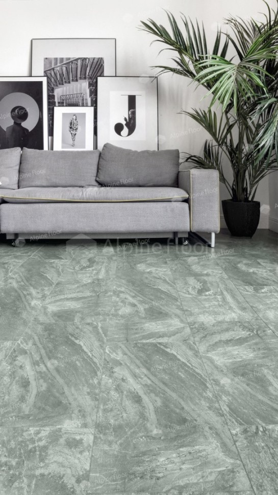 Виниловая плитка "Alpine Floor" Light Stone Хэмпшир (608*303*2,5 мм) — купить в Уфе
