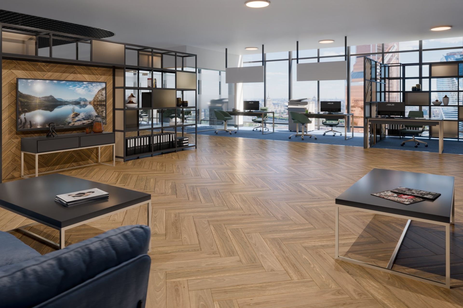 Инженерный паркет «Damy Floor» Натуральный (укладка елочкой) — купить в Уфе