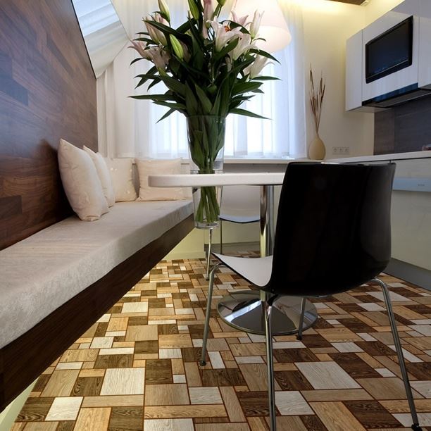 Линолеум бытовой "Комитекс" Печора Тетрис 862 (2,5м) — купить в Уфе