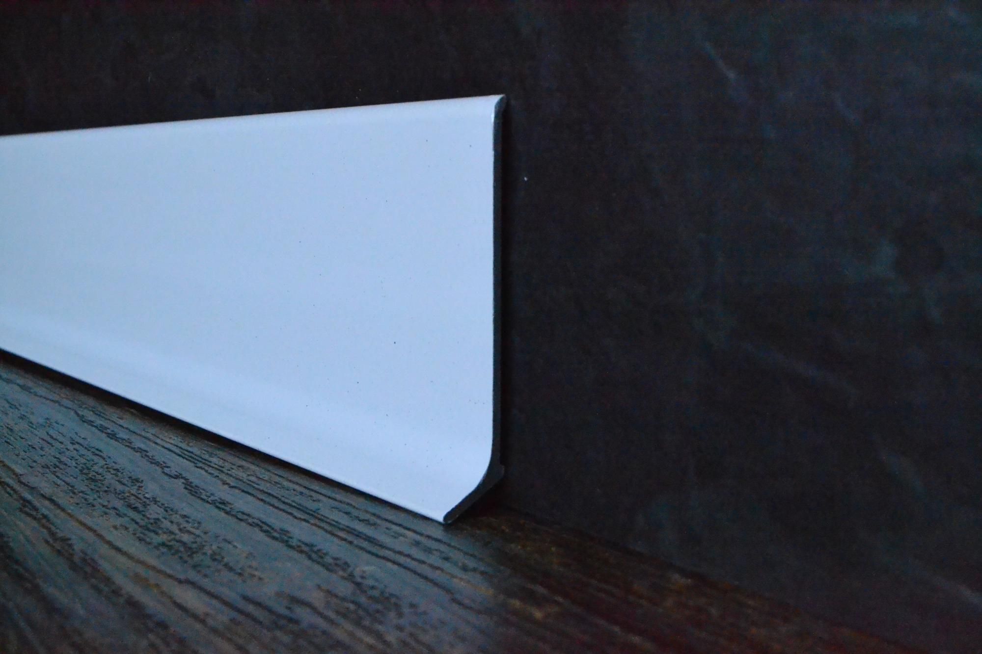 Плинтус алюминиевый L-образный белый (2500*11*60 мм) — купить в Уфе