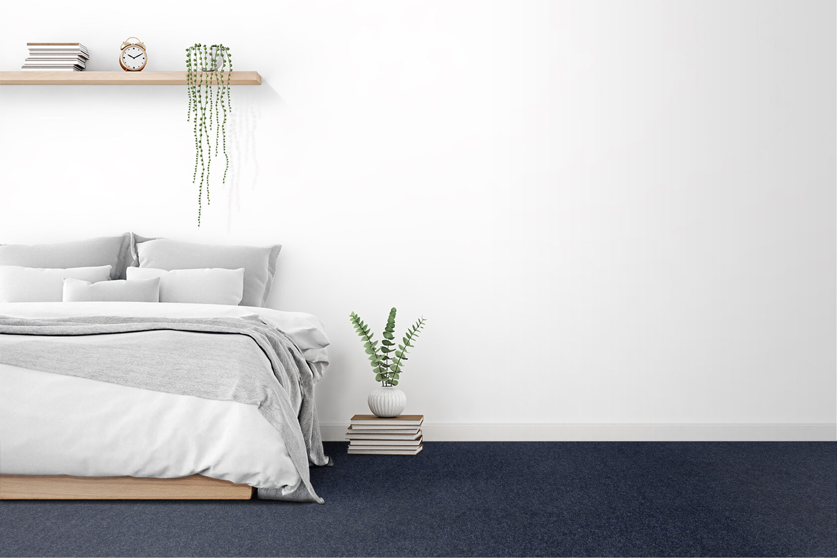 Ковровое покрытие "Bonkeel" Color Rib Blue Bottle 78 (ширина 1м/3м/4м) — купить в Уфе