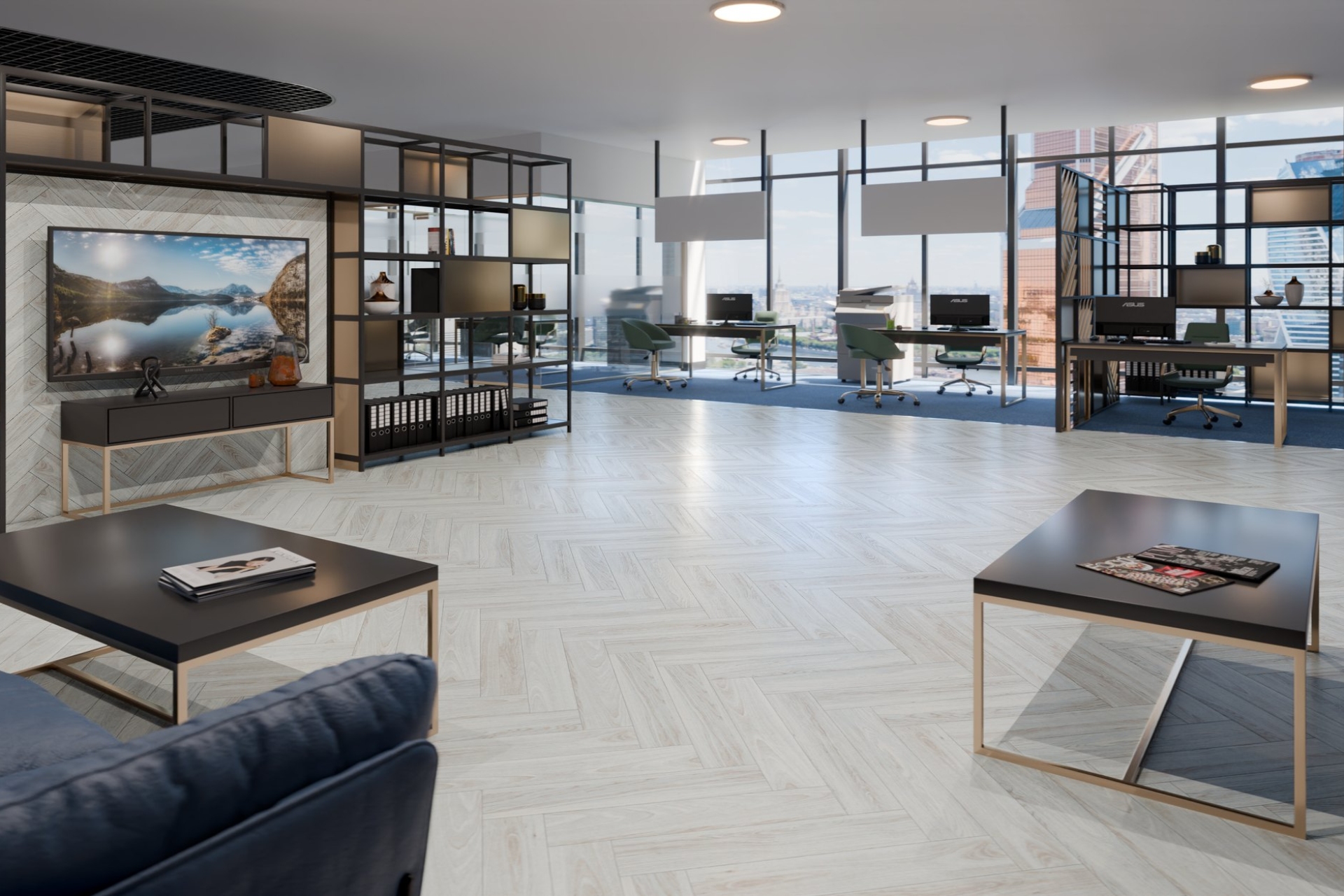 Инженерный паркет «Damy Floor» Ванильный (укладка елочкой) — купить в Уфе