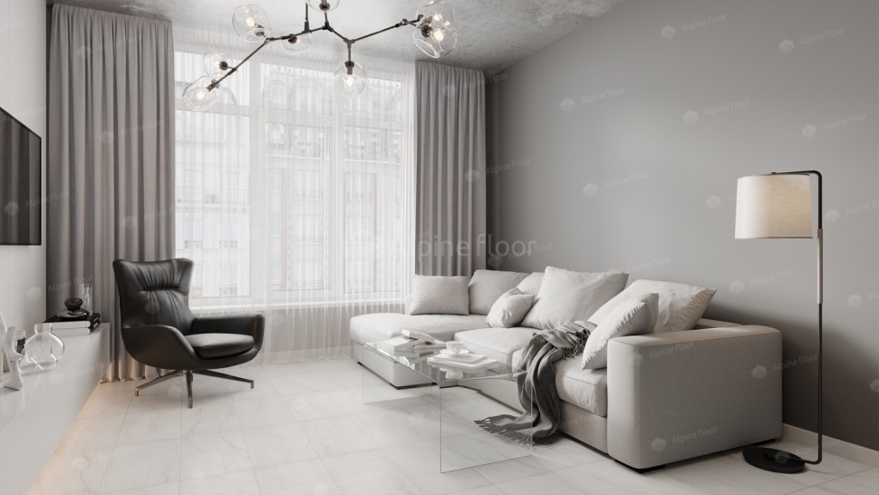 Виниловая плитка "Alpine Floor" Light Stone Брайс (608*303*2,5 мм) — купить в Уфе