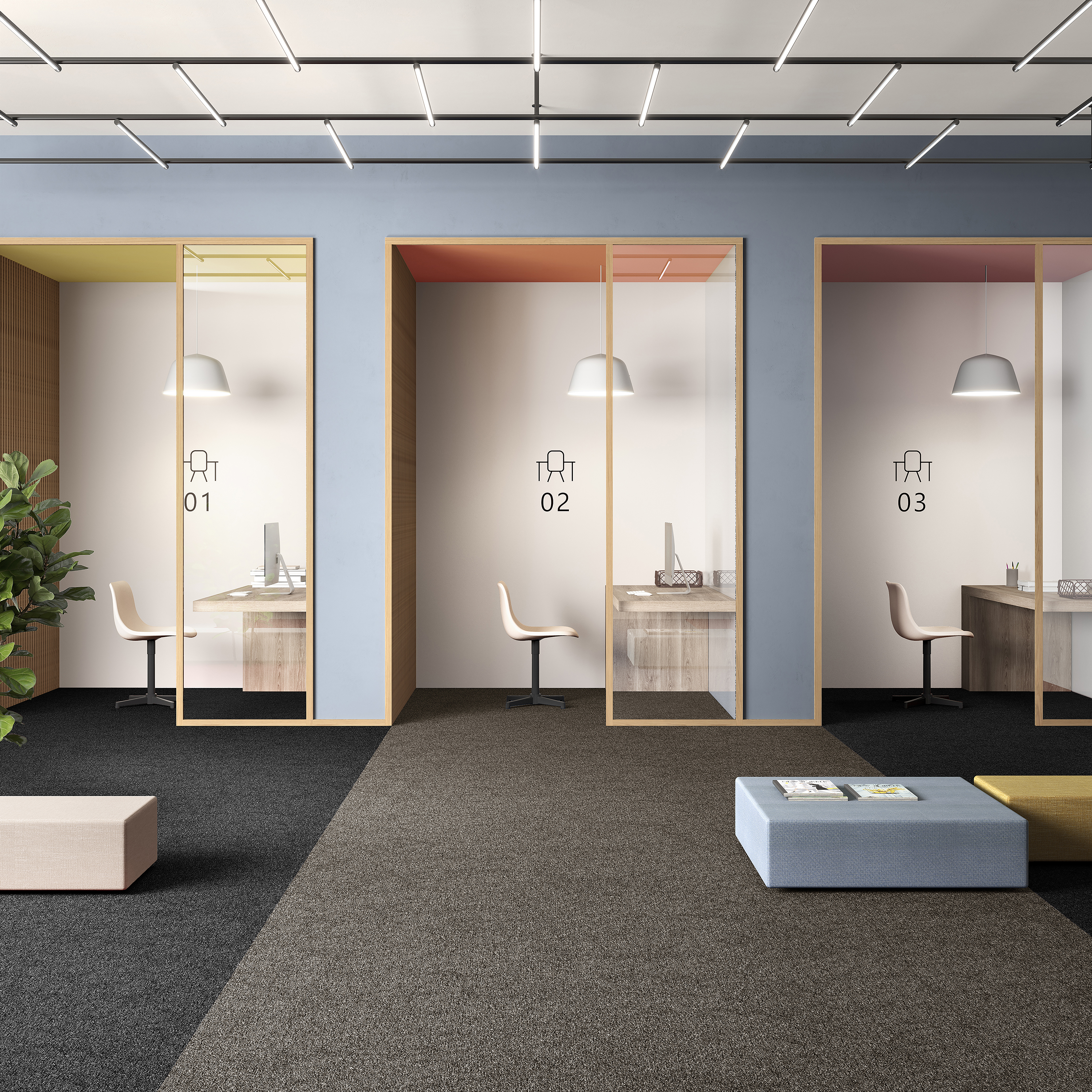 Ковровая плитка Medusa Tile 43 (500*500*5 мм) — купить в Уфе