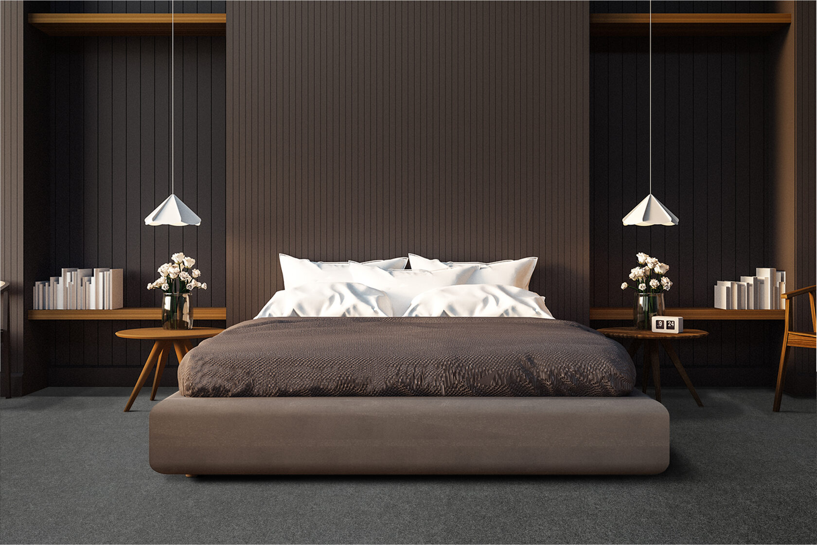 Ковровое покрытие "Bonkeel" Color Rib Ebony 98 (ширина 1м/3м/4м) — купить в Уфе