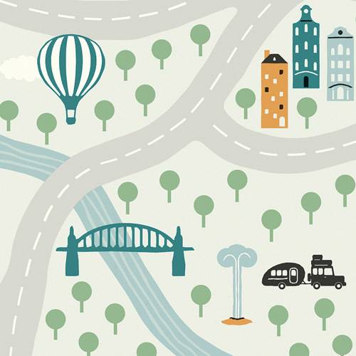 Линолеум бытовой "IVC" Neo Karta 82 (3м) — купить в Уфе