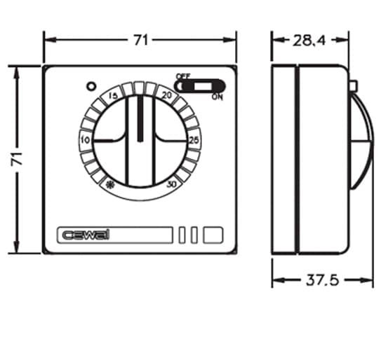 Терморегулятор Cewal RQ10 — купить в Уфе