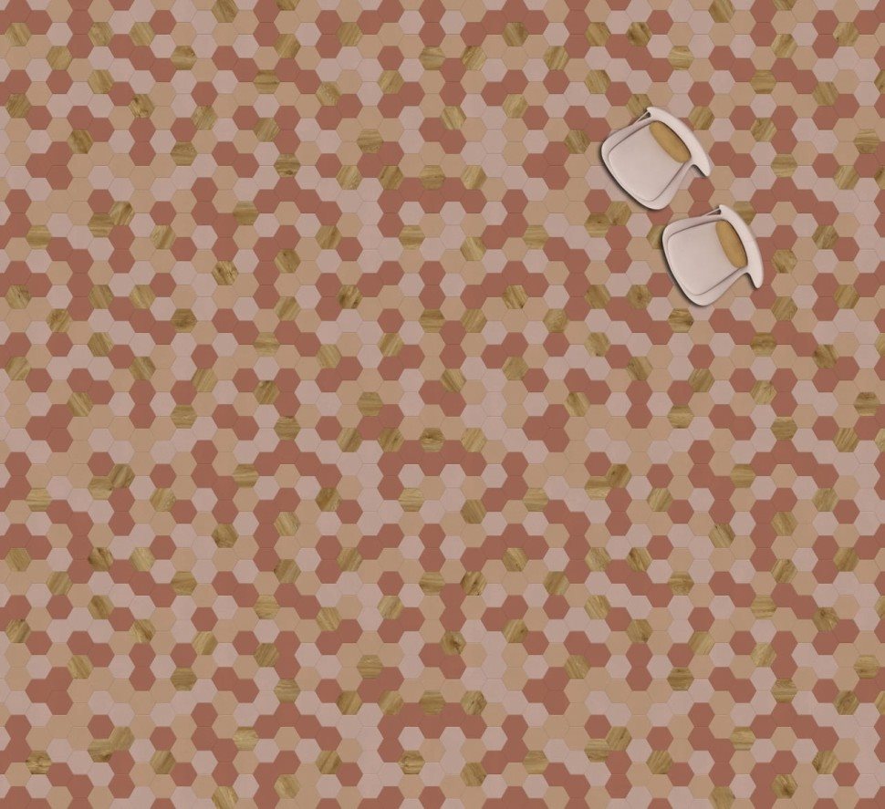 Виниловая плитка "Moduleo" Moods Hexagon 350 (226,32*196*2,5 мм) — купить в Уфе