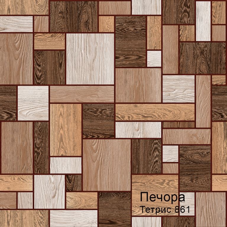 Линолеум бытовой "Комитекс" Печора Тетрис 861 (3м) — купить в Уфе
